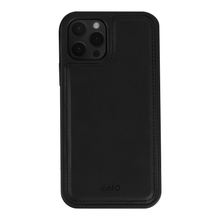 Load image into Gallery viewer, iPhone 13 Pro Max Case - MagSafe® Compatible - Black PU Leather - iATO Awesome