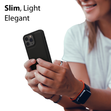 Load image into Gallery viewer, iPhone 13 Pro Max Case - MagSafe® Compatible - Black PU Leather - iATO Awesome