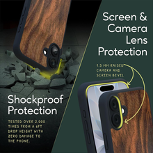 Load image into Gallery viewer, iPhone 17 Case - MagSafe® Compatible - Walnut Wood - iATO Wooden Wonders