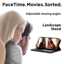 Load image into Gallery viewer, iPhone 13 Pro Case - MagSafe® Compatible - Black PU Leather Detachable Wallet - iATO Awesome