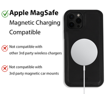 Load image into Gallery viewer, iPhone 13 Pro Max Case - MagSafe® Compatible - Black PU Leather - iATO Awesome