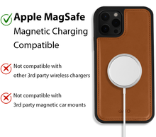 Load image into Gallery viewer, iPhone 13 Pro Case - MagSafe® Compatible - Brown PU Leather Detachable Wallet - iATO Awesome