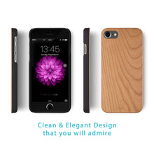 Load image into Gallery viewer, iPhone 7/8/SE 2020 & 2022 Case - Minimalistic Design - Cherry Wood - iATO Awesome