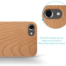 Load image into Gallery viewer, iPhone 7/8/SE 2020 & 2022 Case - Minimalistic Design - Cherry Wood - iATO Awesome