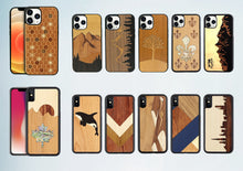Load image into Gallery viewer, iATO Wood Phone Cases Collection – Handcrafted for iPhone, Samsung & More in Walnut, Bamboo, Cherry & Premium Variants - iATO Wooden Wonders