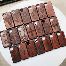 Load image into Gallery viewer, iATO Wood Phone Cases Collection – Handcrafted for iPhone, Samsung & More in Walnut, Bamboo, Cherry & Premium Variants - iATO Wooden Wonders