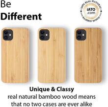 Load image into Gallery viewer, iPhone 11 Case - Minimalistic Design - Bamboo Wood - iATO Awesome