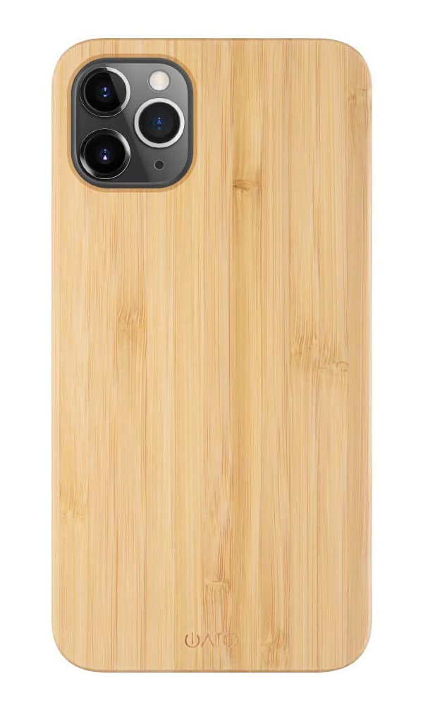 iPhone 11 Pro Max Case Minimalistic Design Bamboo Wood – iATO