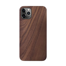 Load image into Gallery viewer, iPhone 11 Pro Case - Minimalistic Design - Walnut Wood - iATO Awesome