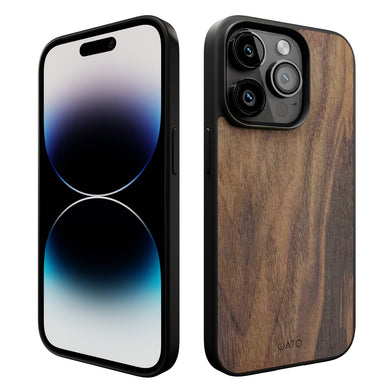 iPhone 14 Pro Max - iATO Walnut Wood Case - Protective Design. - iATO Awesome