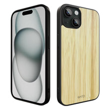 Load image into Gallery viewer, iPhone 15 Plus - iATO Bamboo Wood Case - Protective Design. - iATO Awesome