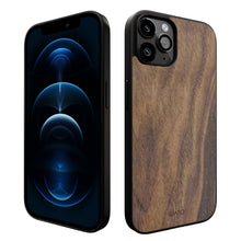 Load image into Gallery viewer, iPhone 12 & 12 Pro Case - Walnut Wood - iATO Awesome