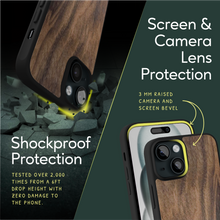 Load image into Gallery viewer, iATO Walnut Wood Case Compatible with iPhone 15 - iATO Awesome