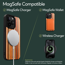 Load image into Gallery viewer, iPhone 15 Pro MagSafe case. Compatible with MagSafe Charger, MagSafe Wallet, and Wireless Charger.