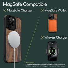 Load image into Gallery viewer, iPhone 15 Pro Max MagSafe case. Compatible with MagSafe Charger, MagSafe Wallet, and Wireless Charger.