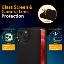 Load image into Gallery viewer, iPhone 13 mini - iATO Black PU Leather Case - Protective Design. - iATO Awesome