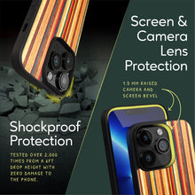 Load image into Gallery viewer, Sustainable wood iPhone 13 Pro Max cover. Screen & Camera Lens Protection with raised screen bevel.