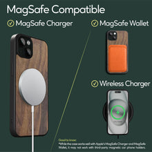 Load image into Gallery viewer, iPhone 15 plus MagSafe case. Compatible with MagSafe Charger, MagSafe Wallet, and Wireless Charger.
