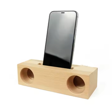 Load image into Gallery viewer, iATO Wooden Phone Amplifiers Collection – Handcrafted in Walnut, Beech, Zebrawood, Sapele & Bamboo Wood - iATO Wooden Wonders