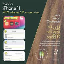 Load image into Gallery viewer, iPhone 11 Case - Walnut Wood - iATO Awesome