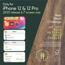 Load image into Gallery viewer, iPhone 12 & 12 Pro Case - Walnut Wood - iATO Awesome