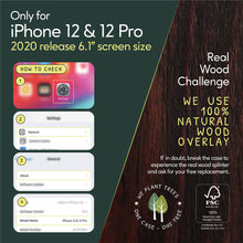 Load image into Gallery viewer, iPhone 12 & 12 Pro Case - Ebony Wood - iATO Awesome