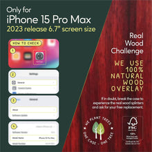 Load image into Gallery viewer, iPhone 15 Pro Max - iATO Rose Wood Case - Protective Design. - iATO Awesome