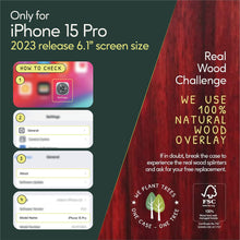 Load image into Gallery viewer, iPhone 15 Pro - iATO Rose Wood Case - Protective Design. - iATO Awesome