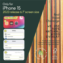Load image into Gallery viewer, iPhone 15 - iATO Skateboard Wood Case - Protective Design. - iATO Awesome
