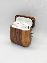 Load image into Gallery viewer, iATO AirPods Cases Collection – Handcrafted in Full Wood, Wood + Lanyard, Hybrid & Plastic-Back Designs - iATO Wooden Wonders