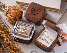 Load image into Gallery viewer, iATO Ring Boxes & Pendants Collection – Handcrafted in Wood, Glass & Engraved Finishes - iATO Wooden Wonders
