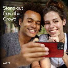 Load image into Gallery viewer, iPhone 15 - iATO Rose Wood Case - Protective Design. - iATO Awesome
