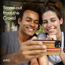 Load image into Gallery viewer, iPhone 15 - iATO Skateboard Wood Case - Protective Design. - iATO Awesome