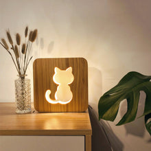 Load image into Gallery viewer, iATO Wooden Lamps, Bases & Holders Collection – Nightlights, Menu Displays & Calendar Stands in Wood & Acrylic - iATO Wooden Wonders