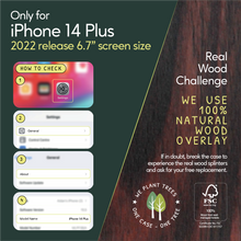 Load image into Gallery viewer, iPhone 14 Plus - iATO Ebony Wood Case - Protective Design. - iATO Awesome
