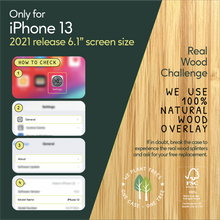 Load image into Gallery viewer, iPhone 13 - iATO Bamboo Wood Case - Protective Design. - iATO Awesome