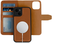 Load image into Gallery viewer, iPhone 13 - iATO Brown MagSafe Compatible Detachable Wallet Case - PU Leather. - iATO Awesome