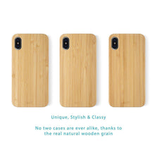 Load image into Gallery viewer, iPhone Xs/X Case. Real Natural Bamboo Wood. Minimalistic Design. - iATO Awesome Accessories
