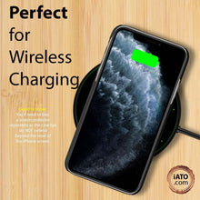 Load image into Gallery viewer, iPhone 12 &amp; 12 Pro - iATO Bamboo Wood Case - Minimalistic Design. - iATO Awesome
