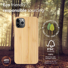 Load image into Gallery viewer, iPhone 12 &amp; 12 Pro - iATO Bamboo Wood Case - Minimalistic Design. - iATO Awesome
