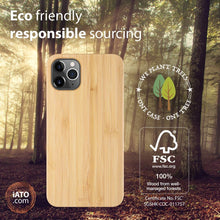 Load image into Gallery viewer, iPhone 11 Pro Max - iATO Bamboo Wood Case - Protective Design. - iATO Awesome