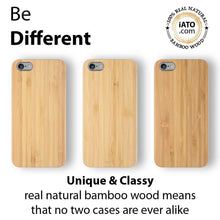 Load image into Gallery viewer, iPhone 6s Plus / 6 Plus Case. Real Natural Bamboo Wood. Minimalistic Design. - iATO Awesome Accessories