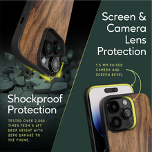 Load image into Gallery viewer, iPhone 14 Pro - iATO Walnut Wood Case - Protective Design. - iATO Awesome