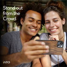 Load image into Gallery viewer, iPhone 13 mini - iATO Walnut Wood Case - Protective Design. - iATO Awesome