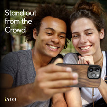 Load image into Gallery viewer, iPhone 14 Pro - iATO Walnut Wood Case - Protective Design. - iATO Awesome
