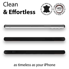 Load image into Gallery viewer, iPhone 11 Pro Max - iATO Bois de Rose Wood & Black Croco Leather Case - Protective Design. - iATO Awesome