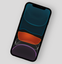 Load image into Gallery viewer, iPhone 11 Case. Real Bois de Rose Wood &amp; Black Saffiano Genuine Leather. - iATO Awesome Accessories 
