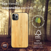 Load image into Gallery viewer, iPhone 11 Pro - iATO Bamboo Wood Case - Protective Design. - iATO Awesome