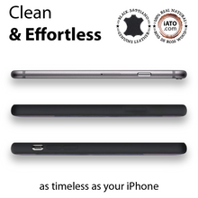 Load image into Gallery viewer, iPhone 6s/6 Case. Real Bois de Rosewood & Black Saffiano Leather. - iATO Awesome Accessories