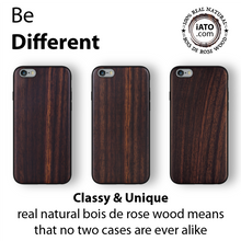 Load image into Gallery viewer, iPhone 6s Plus / 6 Plus Case. Real Natural Bois de Rosewood. 360 Protection. - iATO Awesome Accessories
